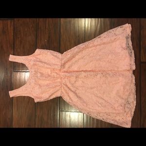 Derek Heart light pink lace dress S